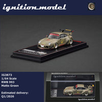 Thumbnail for PRE-ORDER Ignition Model 1:64 RWB 993 Matte Green IG3873