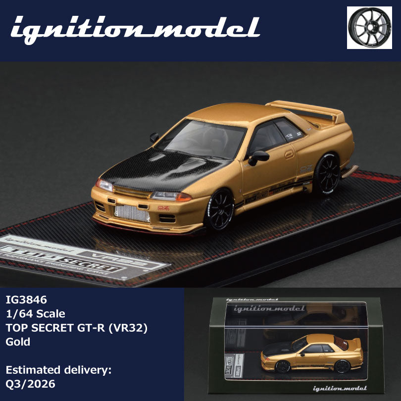 PRE-ORDER Ignition Model 1:64 Top Secret Nissan GT-R VR32 Gold