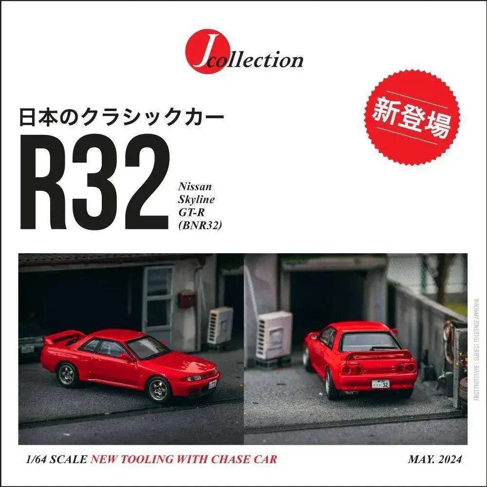 PRE-ORDER J-Collection 1:64 Nissan Skyline GT-R BNR32 Red