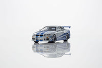 Thumbnail for PRE-ORDER Kyosho 1:64 Nissan Skyline R34 GTR Fast & Furious Brian O'conner MOTN Base Compatible