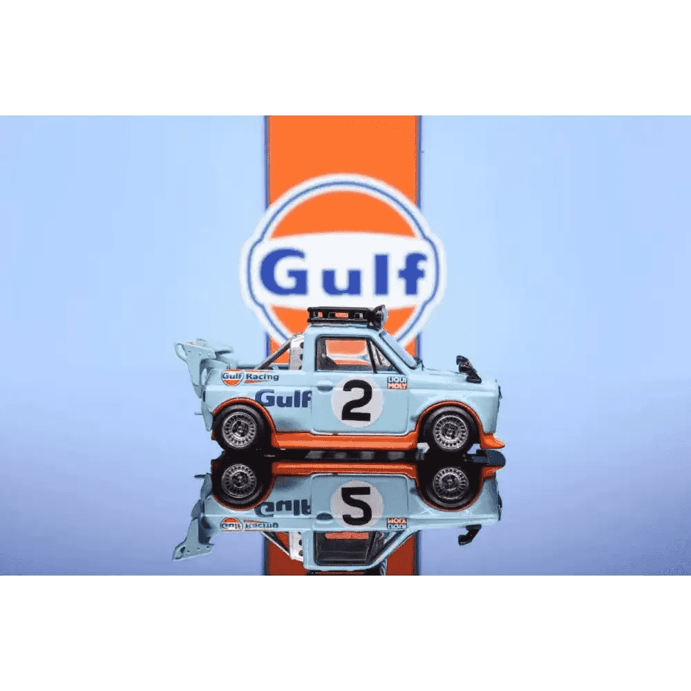 PRE-ORDER LIBERTY64 1:64 Honda Pickup w Trailer Gulf