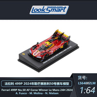 Thumbnail for PRE-ORDER Look Smart 1:64 LM Ferrari 499P No.50