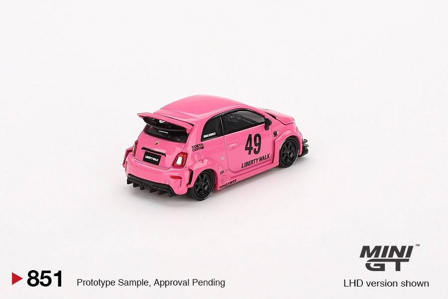 PRE-ORDER MINI GT 1:64 ABARTH 595 LB-WORKS x Abas Works Pink MGT00851-R