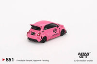 Thumbnail for PRE-ORDER MINI GT 1:64 ABARTH 595 LB-WORKS x Abas Works Pink MGT00851-R