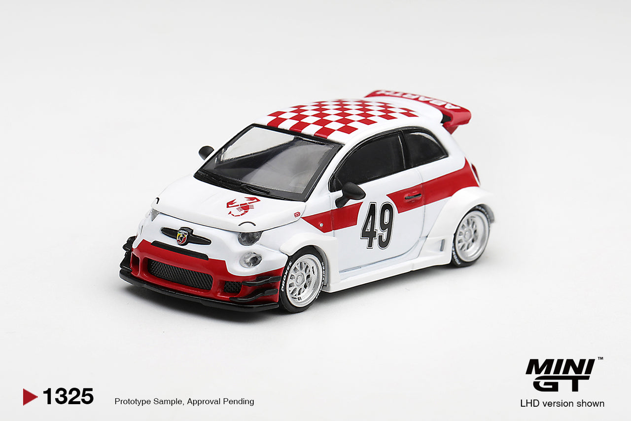 PRE-ORDER MINI GT 1:64 Abarth 595 LB-WORKS x Abas Works 1000 TC Tribute MGT01325-R