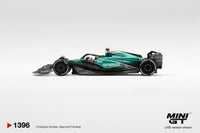Thumbnail for PRE-ORDER MINI GT 1:64 Aston Martin AMR24 #14 Fernando Alonso F1 2024 Las Vegas GP MGT01396-L