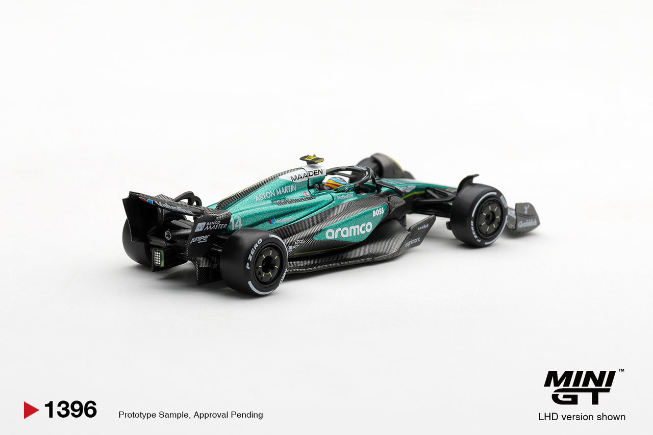 PRE-ORDER MINI GT 1:64 Aston Martin AMR24 #14 Fernando Alonso F1 2024 Las Vegas GP MGT01396-L