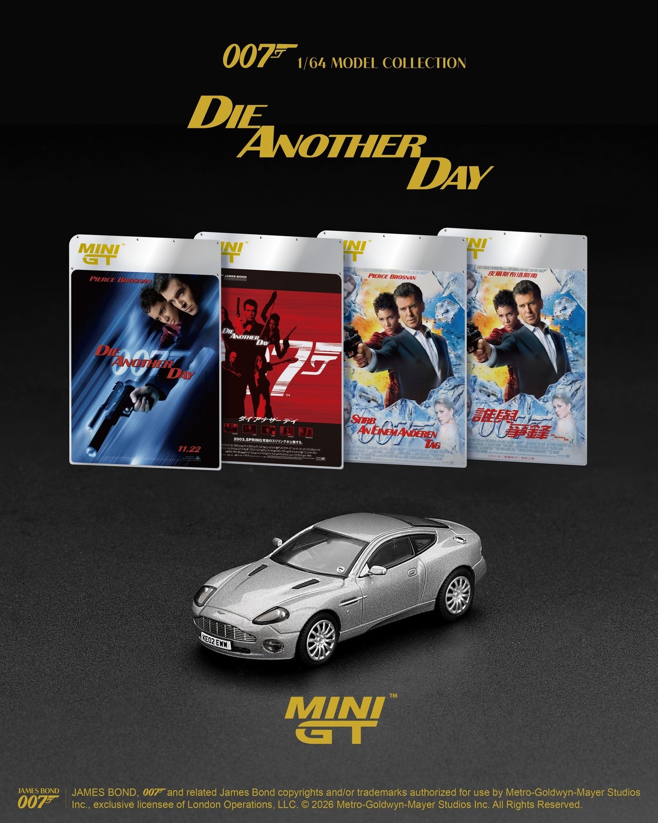 PRE-ORDER MINI GT 1:64 Aston Martin V12 Vanquish "Die Another Day" MGT00926-007E