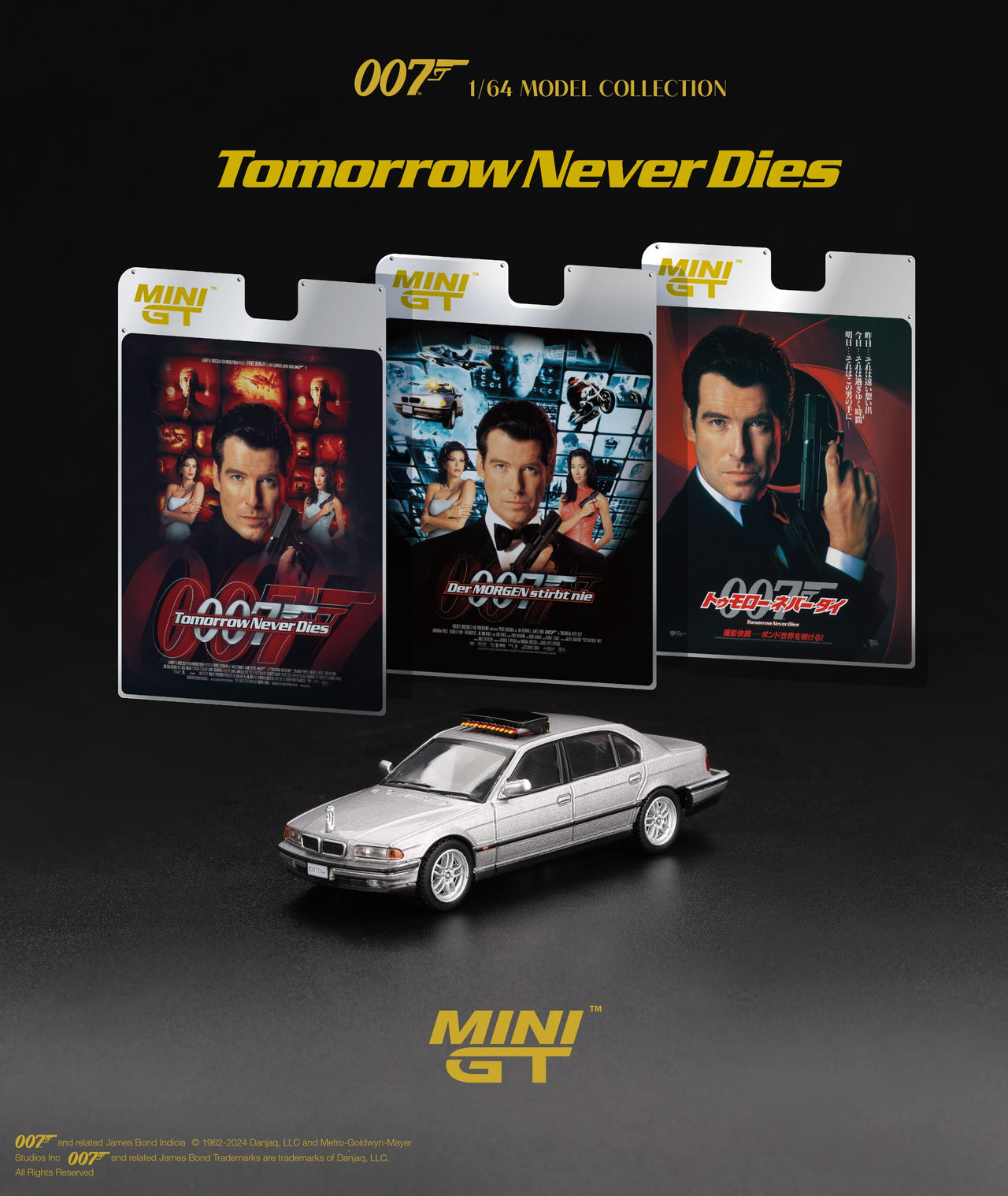 PRE-ORDER MINI GT 1:64 BMW 750IL "Tomorrow Never Dies MGT00902-007E