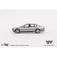 Thumbnail for PRE-ORDER MINI GT 1:64 BMW 750iL Aspen Silver Metallic MGT00792-R