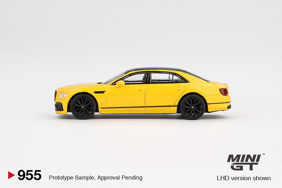 PRE-ORDER MINI GT 1:64 Bentley Flying Spur Monaco Yellow MGT00955-R