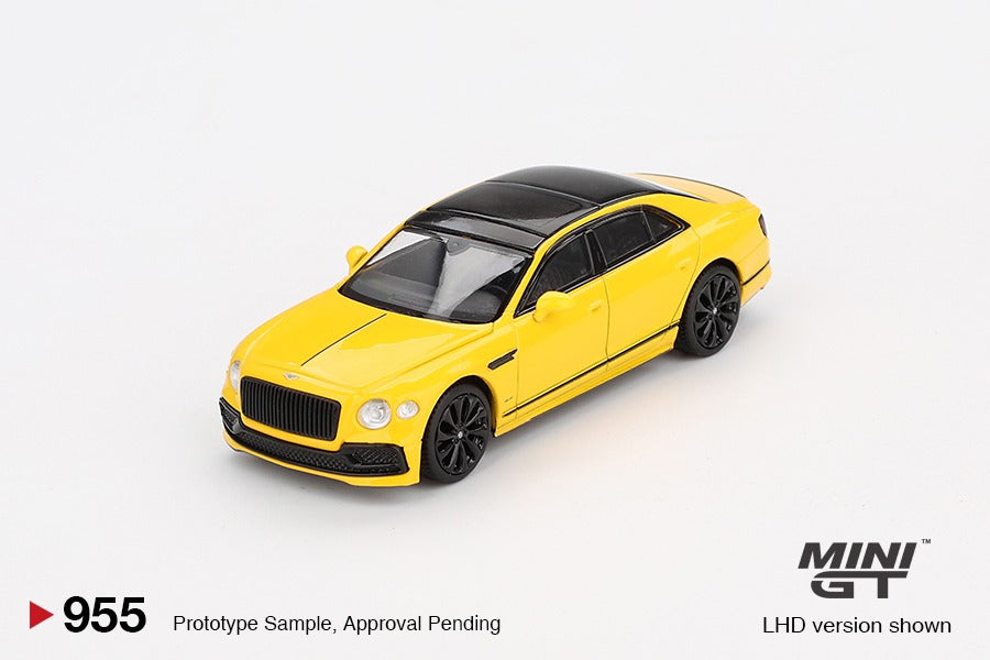 PRE-ORDER MINI GT 1:64 Bentley Flying Spur Monaco Yellow MGT00955-R