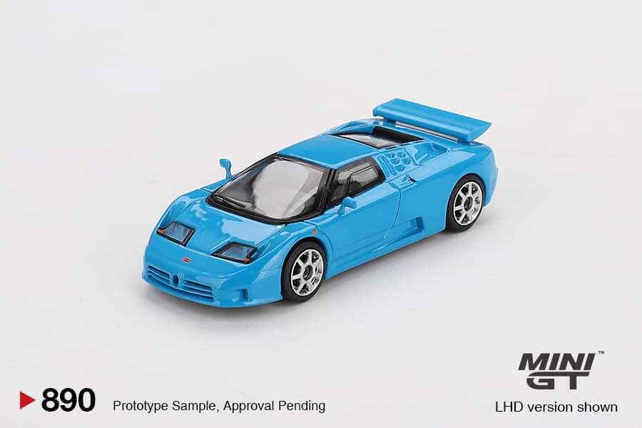 PRE-ORDER MINI GT 1:64 Bugatti EB110 Super Sport Blu MGT00890-L