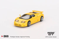 Thumbnail for PRE-ORDER MINI GT 1:64 Bugatti EB110 Super Sport Giallo Bugatti MGT00866-L