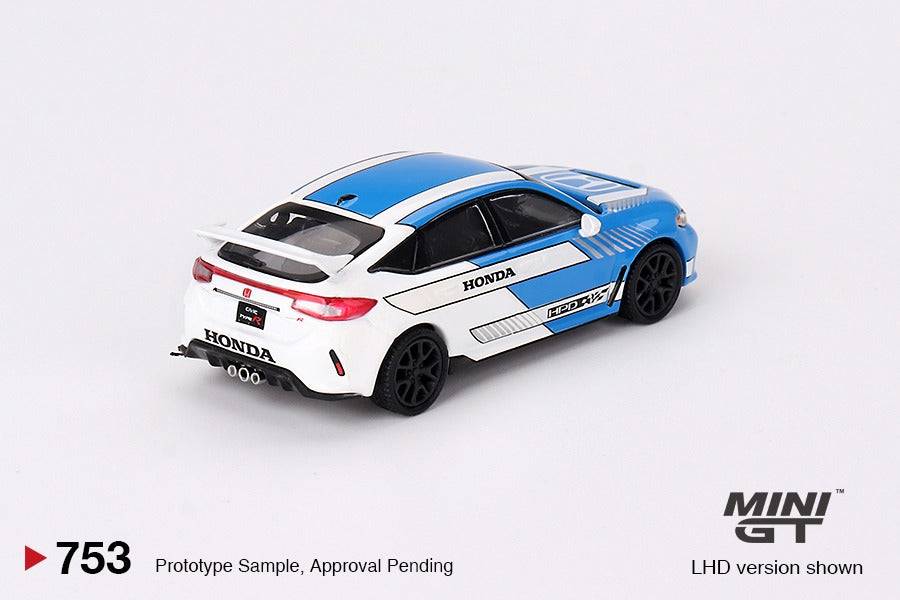 PRE-ORDER MINI GT 1:64 Honda Civic Type R #3 2023 Pace Car Blue MGT00753-L