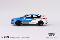 Thumbnail for PRE-ORDER MINI GT 1:64 Honda Civic Type R #3 2023 Pace Car Blue MGT00753-L