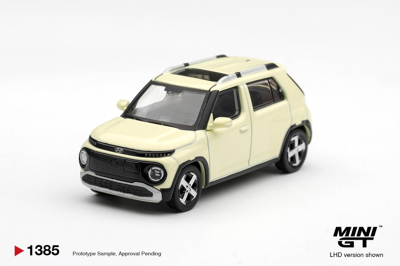 PRE-ORDER MINI GT 1:64 Hyundai Casper Butter Cream Yellow Pearl MGT01385-L
