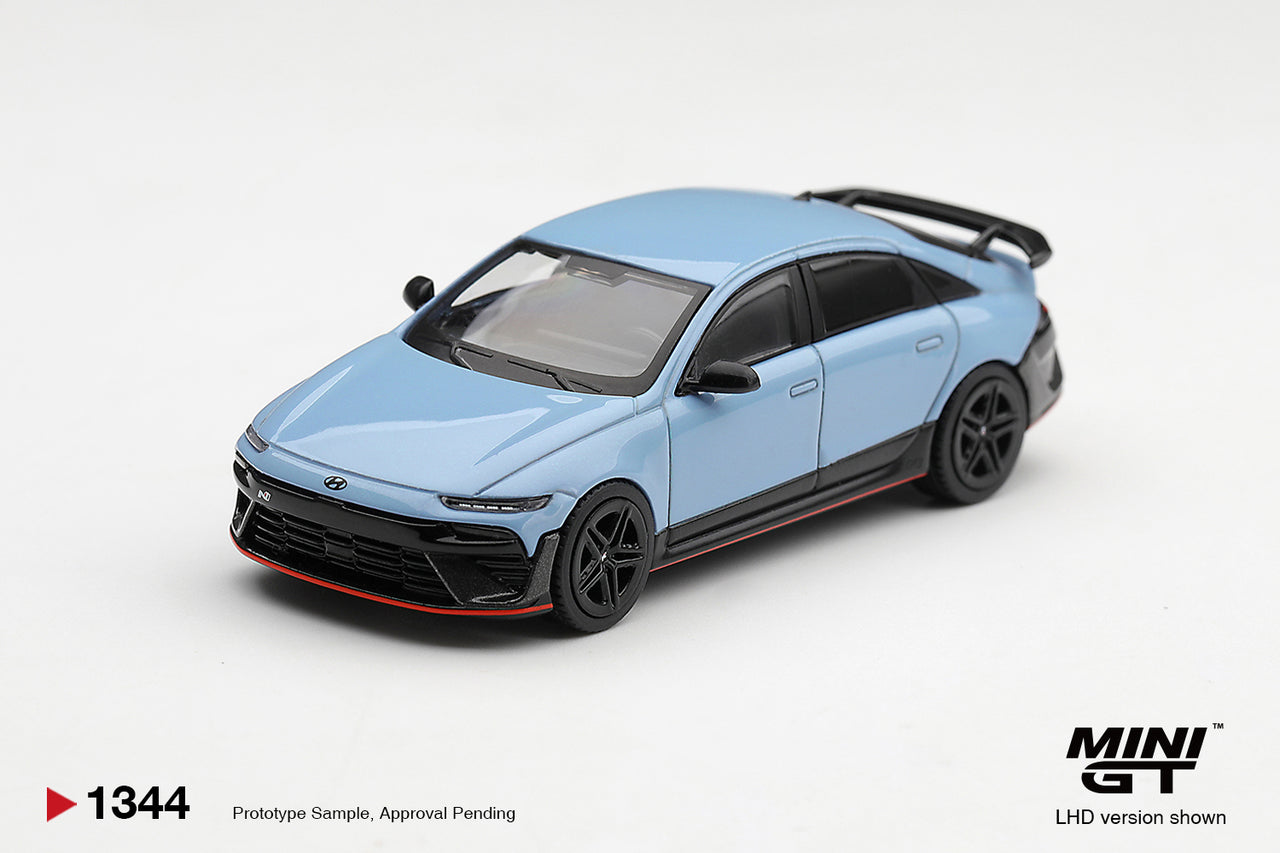 PRE-ORDER MINI GT 1:64 Hyundai Ioniq 6 N Performance Blue Pearl MGT01344-L