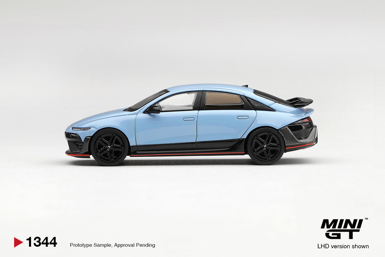 PRE-ORDER MINI GT 1:64 Hyundai Ioniq 6 N Performance Blue Pearl MGT01344-L