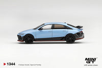 Thumbnail for PRE-ORDER MINI GT 1:64 Hyundai Ioniq 6 N Performance Blue Pearl MGT01344-L