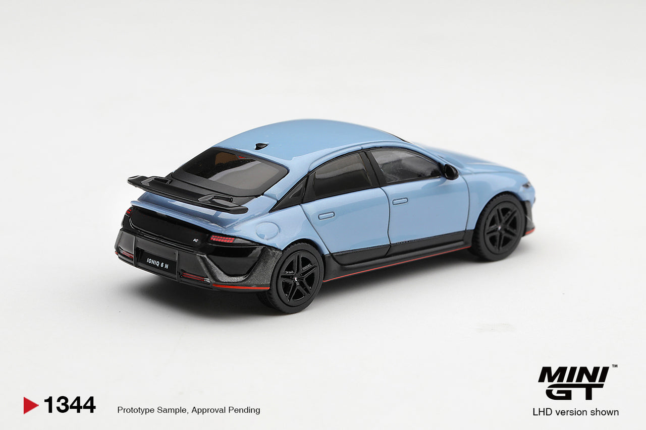 PRE-ORDER MINI GT 1:64 Hyundai Ioniq 6 N Performance Blue Pearl MGT01344-L