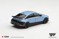 Thumbnail for PRE-ORDER MINI GT 1:64 Hyundai Ioniq 6 N Performance Blue Pearl MGT01344-L