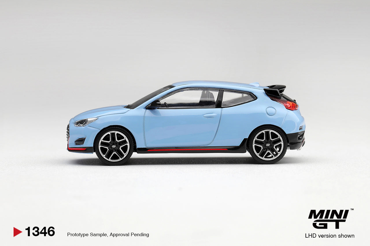 PRE-ORDER MINI GT 1:64 Hyundai Veloster N Performance Blue MGT01346-L
