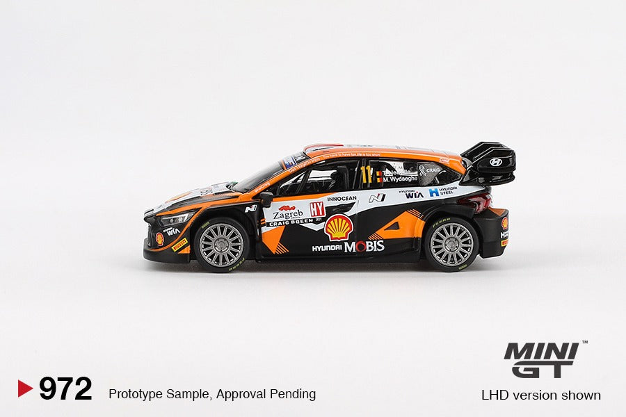 PRE-ORDER MINI GT 1:64 Hyundai i20 N Rally1 #11 2023 Rally Croatia Power Stage Winner MGT00972-L