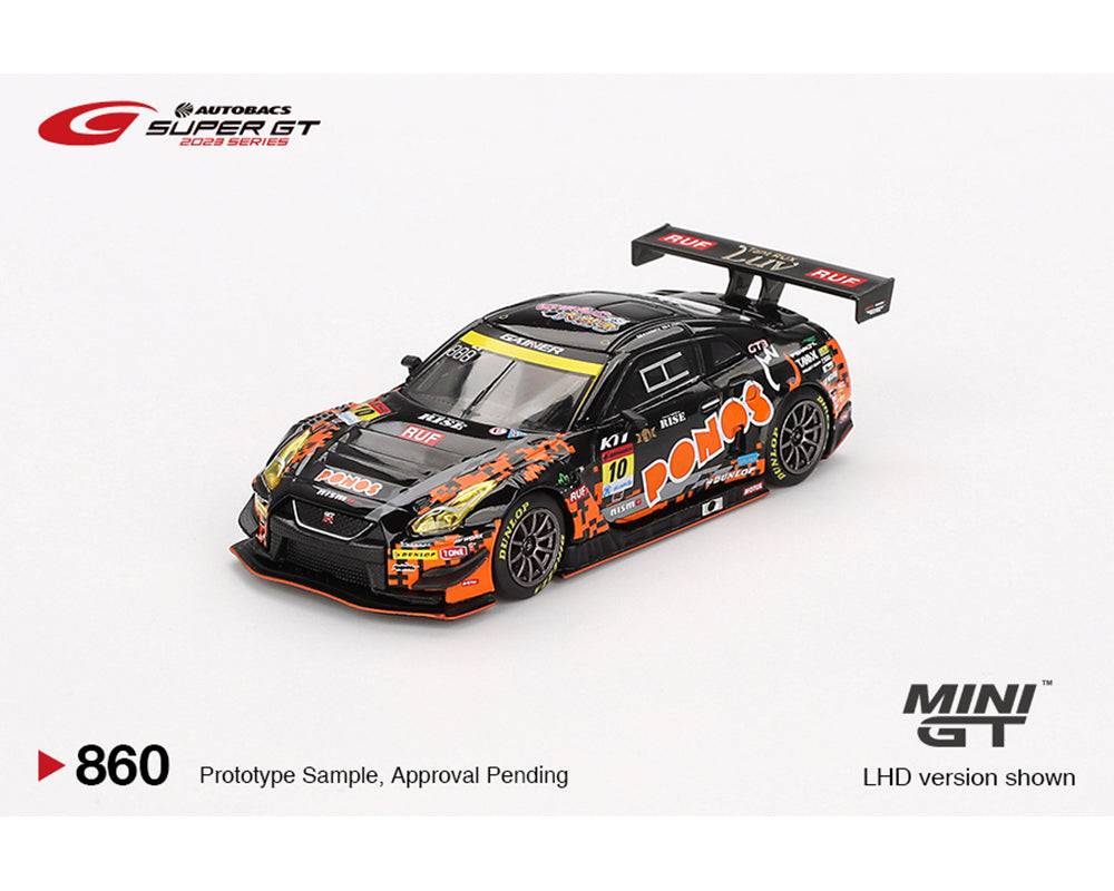 PRE-ORDER MINI GT 1:64 Japan Exclusive Nissan GT-R NISMO GT3 #10 “PONOS GAINER GT-R” GAINER 2023 SUPER GT SERIES