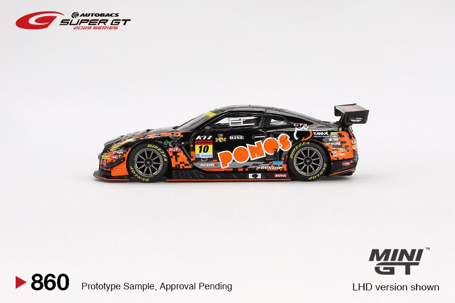 PRE-ORDER MINI GT 1:64 Japan Exclusive Nissan GT-R NISMO GT3 #10 “PONOS GAINER GT-R” GAINER 2023 SUPER GT SERIES