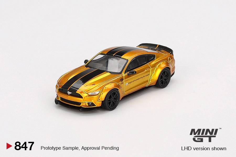 PRE-ORDER MINI GT 1:64 LB-Works Ford Mustang LB Gold MGT00847-R