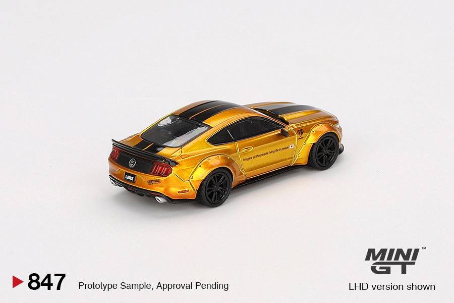 PRE-ORDER MINI GT 1:64 LB-Works Ford Mustang LB Gold MGT00847-R