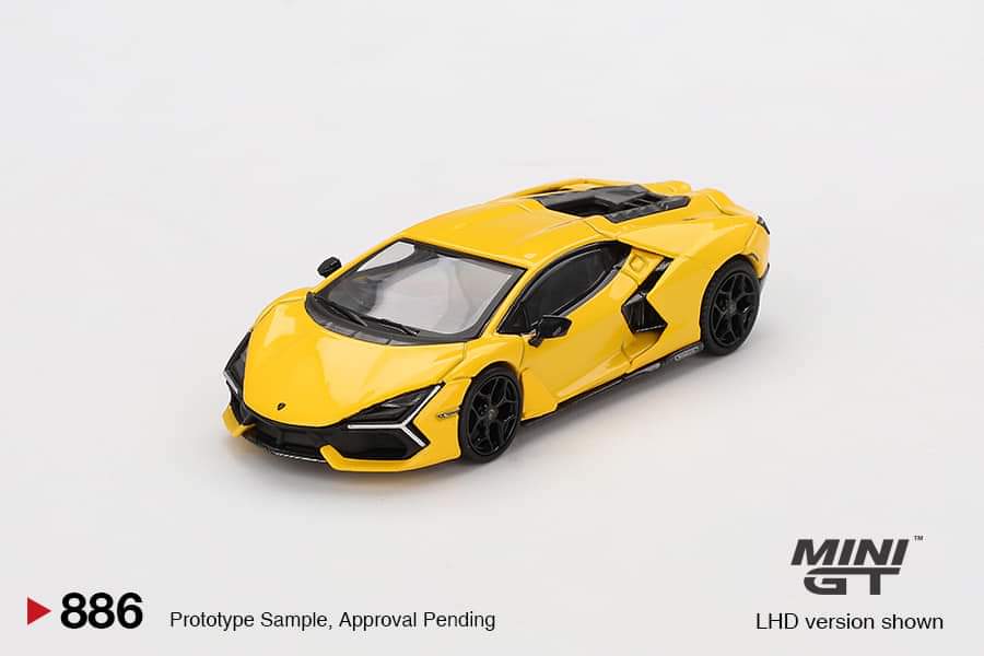 PRE-ORDER MINI GT 1:64 Lamborghini Revuelto Arancio Giallo MGT00886-L