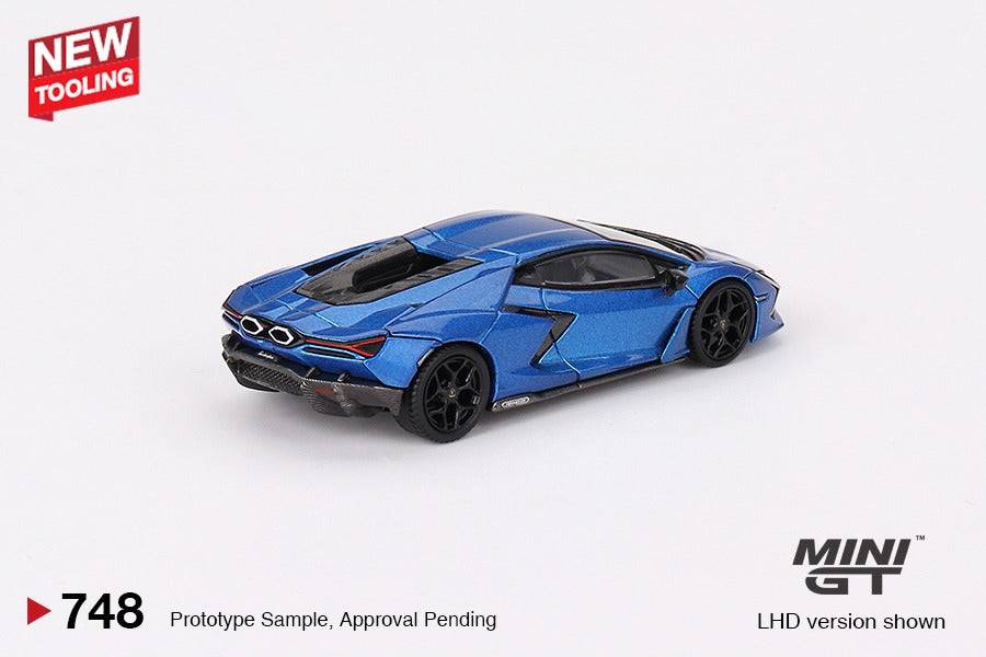 PRE-ORDER MINI GT 1:64 Lamborghini Revuelto Blu Eleos MGT00748-R NEW TOOLING