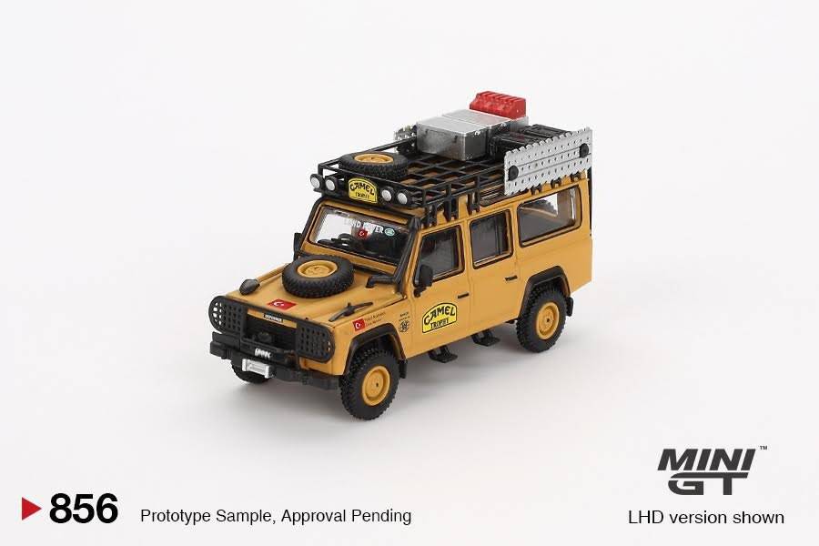 PRE-ORDER MINI GT 1:64 Land Rover Defender 110 1989 Camel Trophy Amazon Team Turkey MGT00856-BL