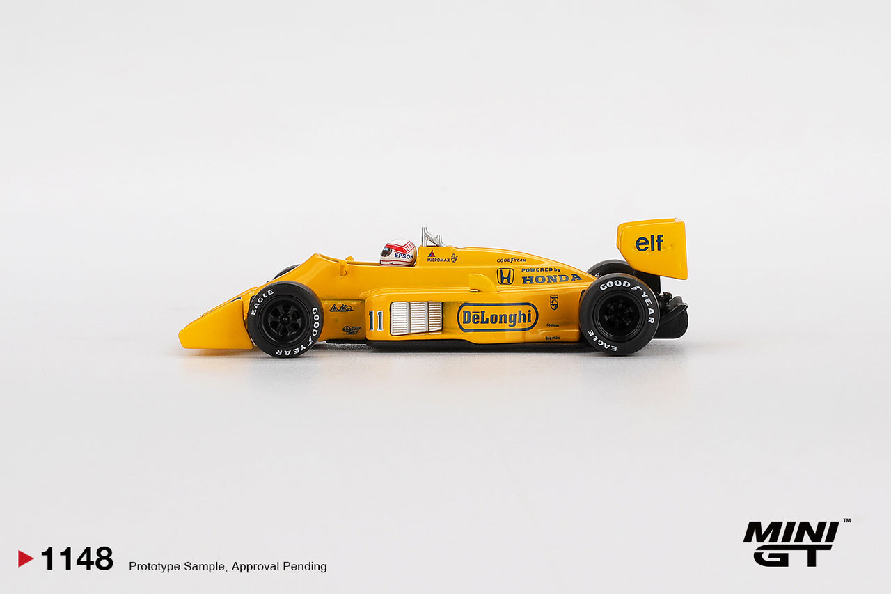 PRE-ORDER MINI GT 1:64 Lotus 99T #11 Satoru Nakajima 1987 Monaco Grand Prix MGT01148-L