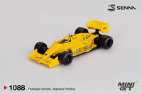 Thumbnail for PRE-ORDER MINI GT 1:64 Lotus 99T #12 Ayrton Senna 1987 Monaco Grand Prix Winner MGT01088-BL Blister
