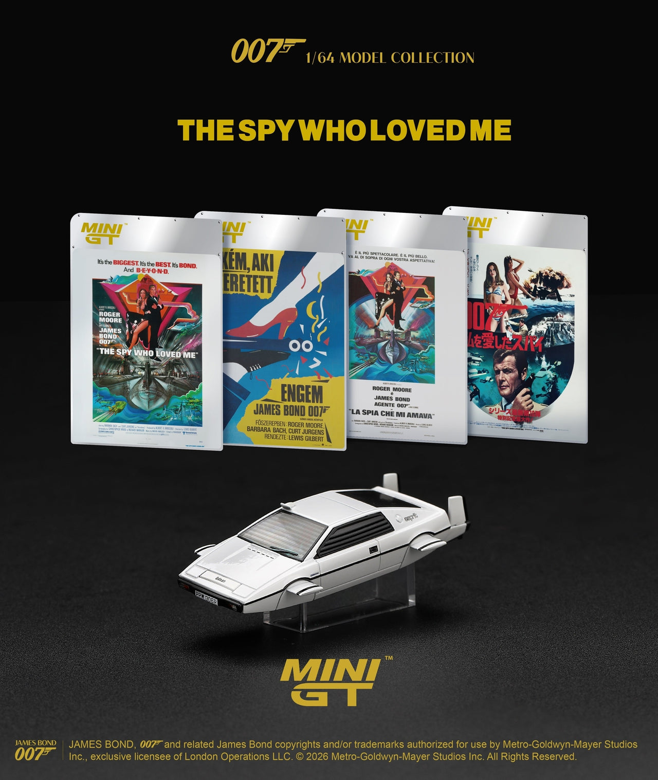 PRE-ORDER MINI GT 1:64 Lotus Esprit S1 “The Spy Who Loved Me” Submarine MGT00920
