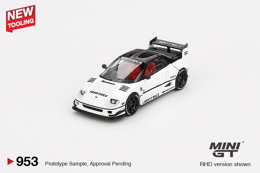 PRE-ORDER MINI GT 1:64 Mazda AZ-1 Liberty Walk LB40 White 2024 Tokyo Auto Salon MGT00953-R