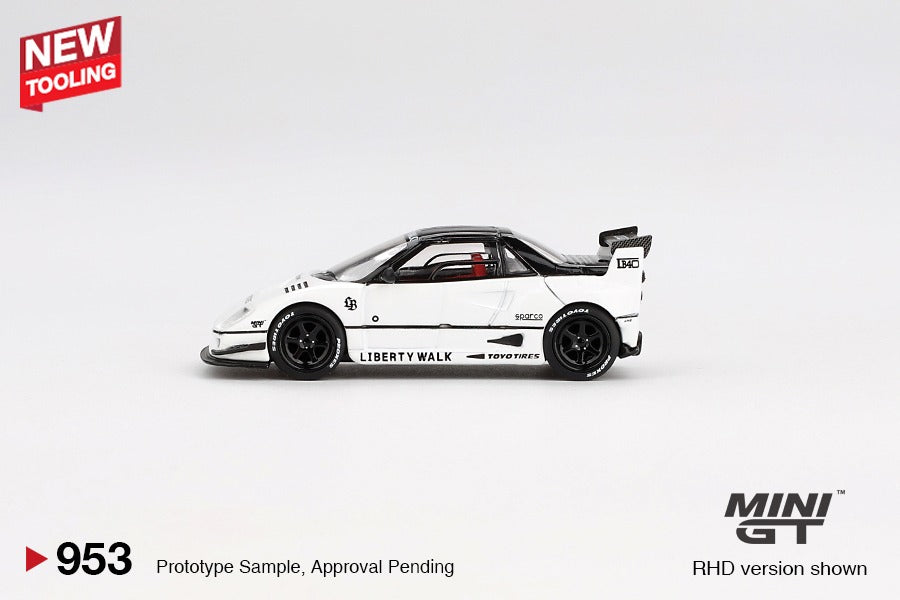 PRE-ORDER MINI GT 1:64 Mazda AZ-1 Liberty Walk LB40 White 2024 Tokyo Auto Salon MGT00953-R