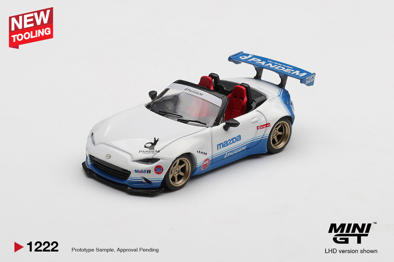 PRE-ORDER MINI GT 1:64 Mazda Miata MX-5 ND Pandem IMSA - NEW TOOLING