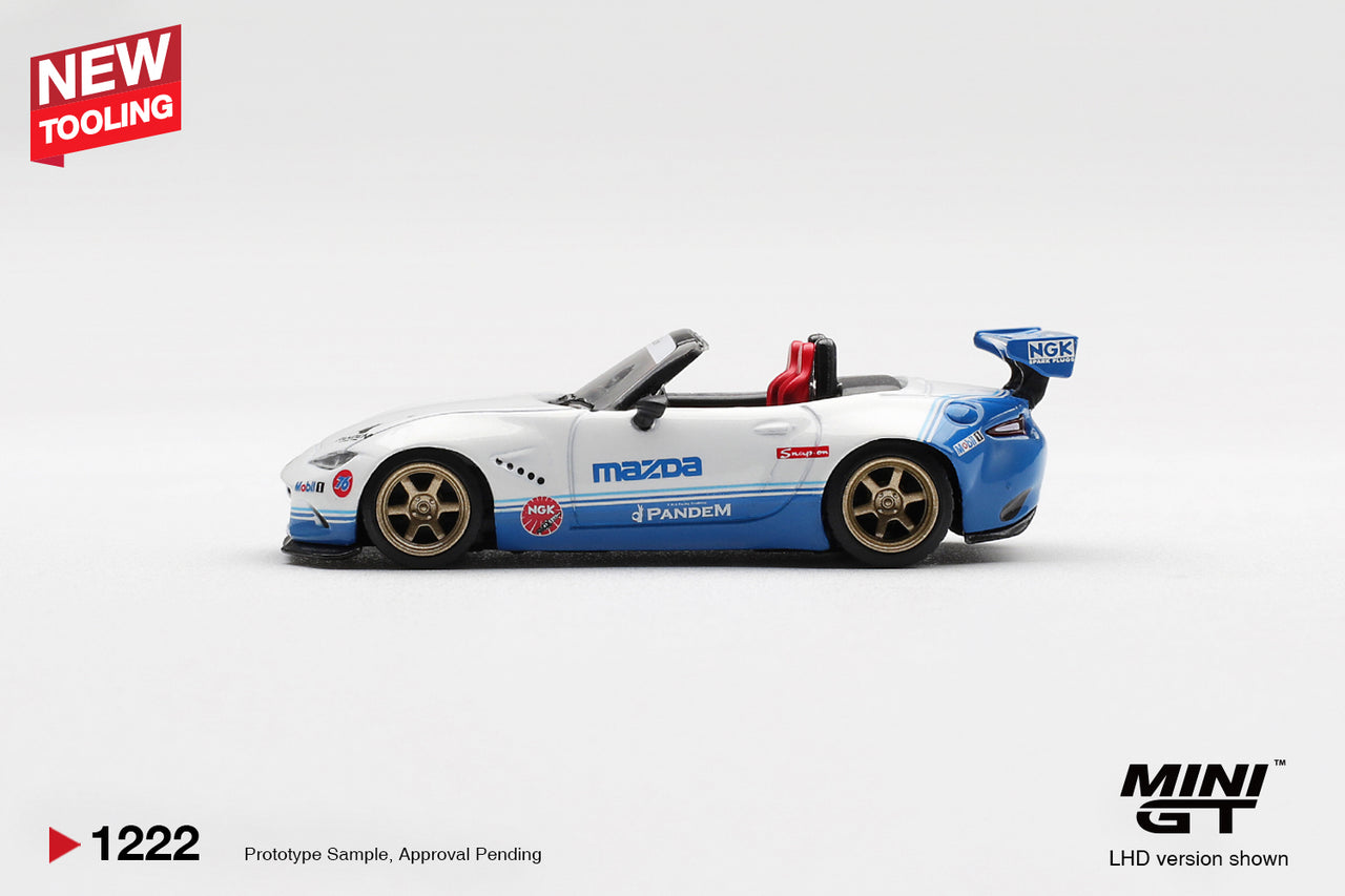 PRE-ORDER MINI GT 1:64 Mazda Miata MX-5 ND Pandem IMSA - NEW TOOLING