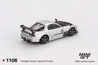 Thumbnail for PRE-ORDER MINI GT 1:64 Mazda RX-7 RE-Amemiya Silver Metallic MGT01106-R