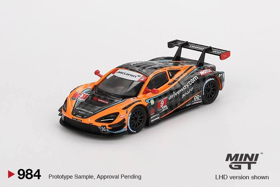 PRE-ORDER MINI GT 1:64 McLaren 720S GT3 Evo Pfaff Motorsports 2024 IMSA Daytona MGT0984-L