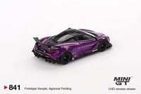 Thumbnail for PRE-ORDER MINI GT 1:64 McLaren 720S LB★Works Purple MGT00841-R