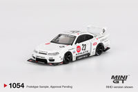 Thumbnail for PRE-ORDER MINI GT 1:64 Nissan Nissan LB-Super Silhouette S15 SILVIA ATHLETE MGT01054-R