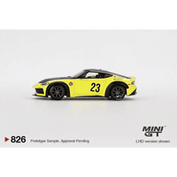 Thumbnail for PRE-ORDER MINI GT 1:64 Nissan Z LB★NATION WORKS Ikazuchi Yellow MGT00826-R