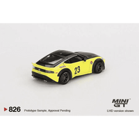 Thumbnail for PRE-ORDER MINI GT 1:64 Nissan Z LB★NATION WORKS Ikazuchi Yellow MGT00826-R