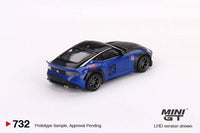 Thumbnail for PRE-ORDER MINI GT 1:64 Nissan Z LB Nation Works Serian Blue MGT00732-R