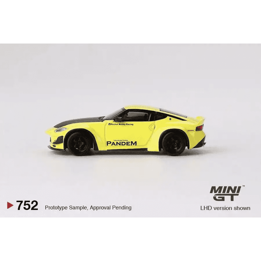 PRE-ORDER MINI GT 1:64 Nissan Z Pandem Ikazuchi Yellow MGT00752-R